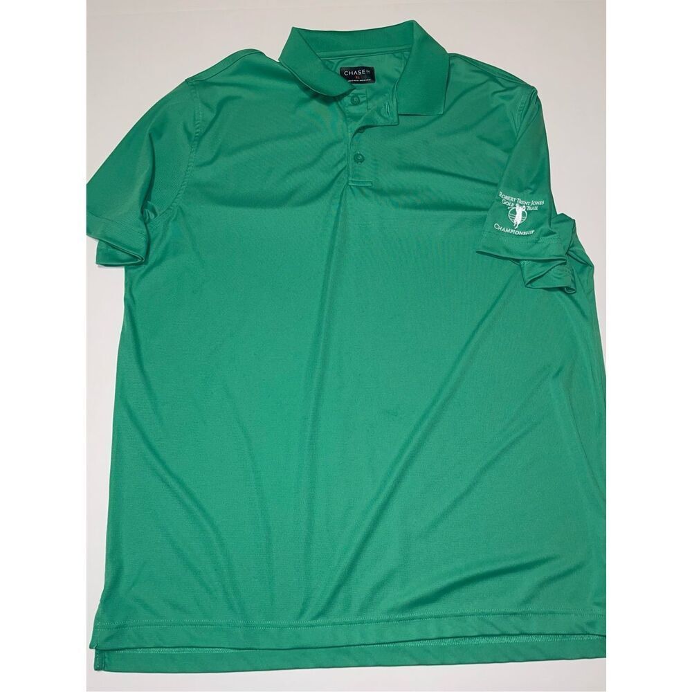 Chase 54‎ Kelly Green Golf Polo Short Sleeve Size XL A24